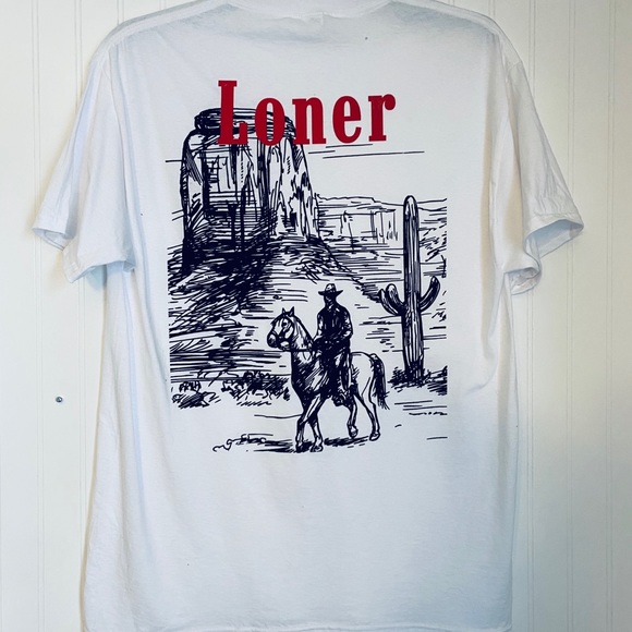 Western Lonesome Cowboy Tee - Picture 1 of 4